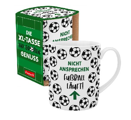 Kaffeebecher XL Fu�ball, 600ml