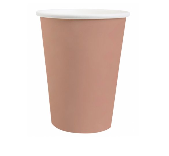 Pappbecher Rosegold, 10 Stck