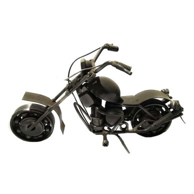 Metall-Motorrad Chopper, 9 cm