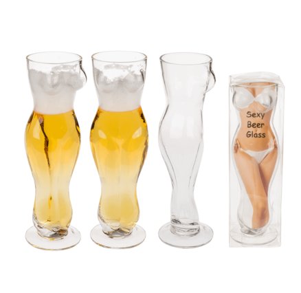Trinkglas Bierglas Frauenkrper, 25 cm