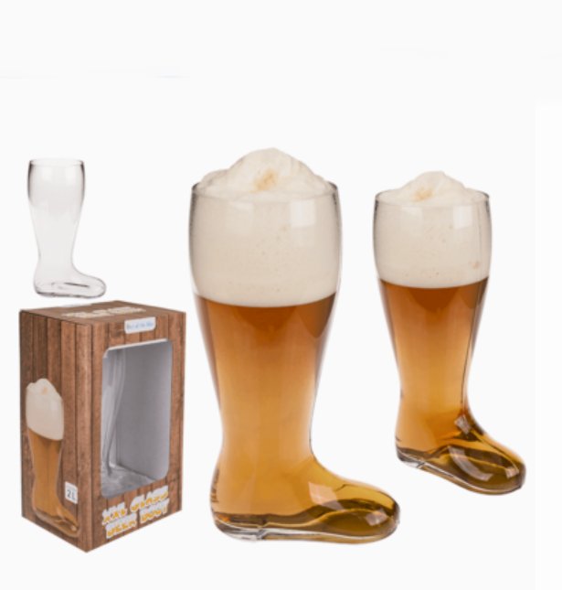Jumbo-Bierglas-Stiefel fr ca. 2 Liter