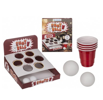 Trinkspiel Shot Ball mit 4 Trinkbecher