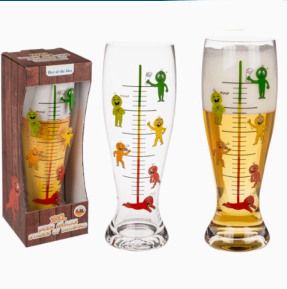 XXL-Bierglas, Phasen des Trinkens