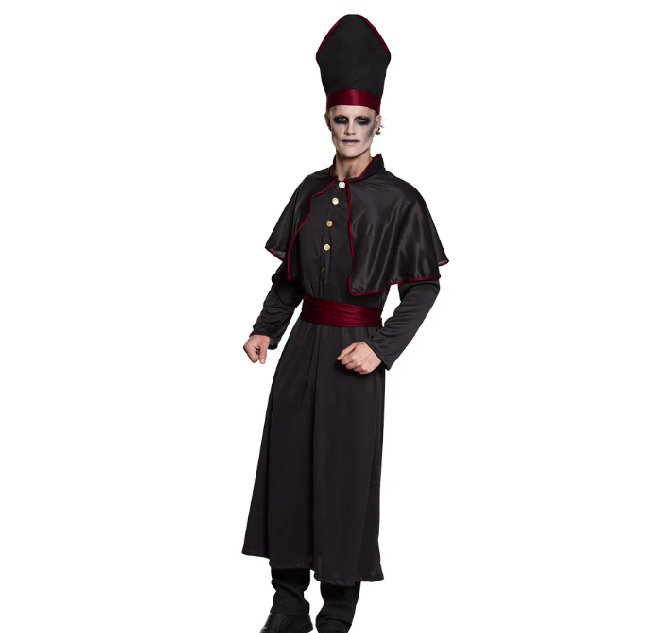 Herrenkost�m Dunkler Priester, 50/52