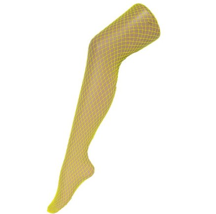 Netz Fischnetz Strumpfhose, gelb
