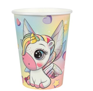 Becher Einhorn Fee, 10 Stck