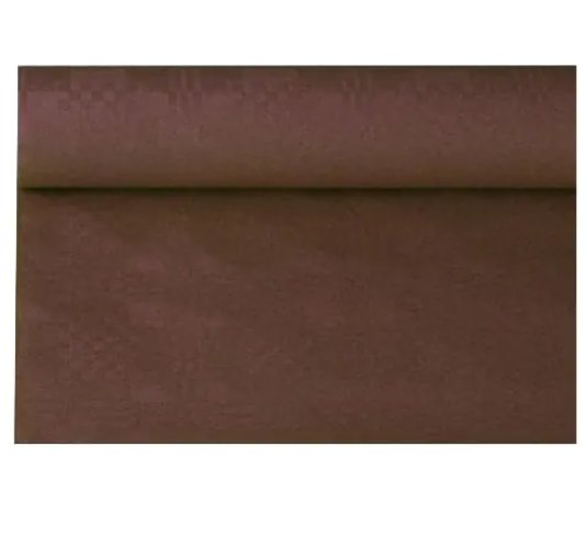 Papiertischdecke braun mit Damastprgung