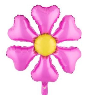 Folienballon Blume, rosa