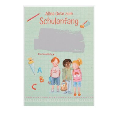 Rubbelkarte zum Schulanfang