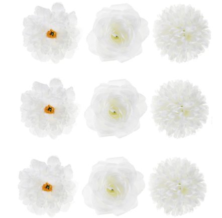 Dekoblumen Blumensortiment, wei
