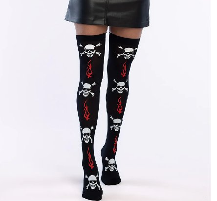 Totenkopf Strmpfe, Overknee