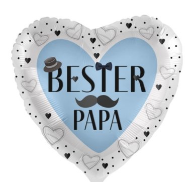 1 Ballon - Bester Papa Herz