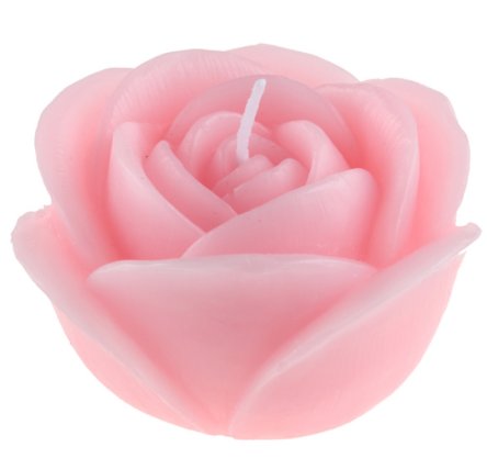 Hochzeit Kerze als Rose - rosa