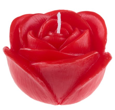 Valentinstag Kerze als Rose - rot