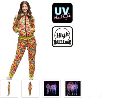 Trainingsanzug Pop Art Frau UV (L)