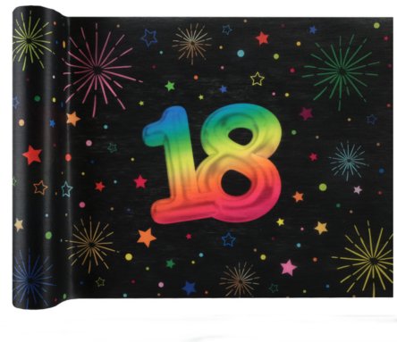 Tischlufer zum 18.Geburtstag, NEON