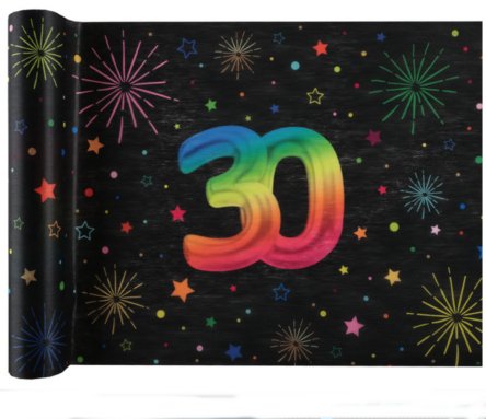 Tischlufer zum 30.Geburtstag, NEON