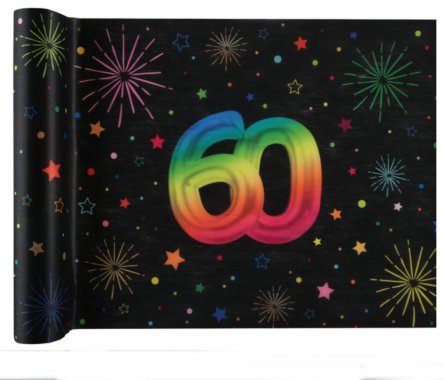 Tischlufer zum 60.Geburtstag, NEON
