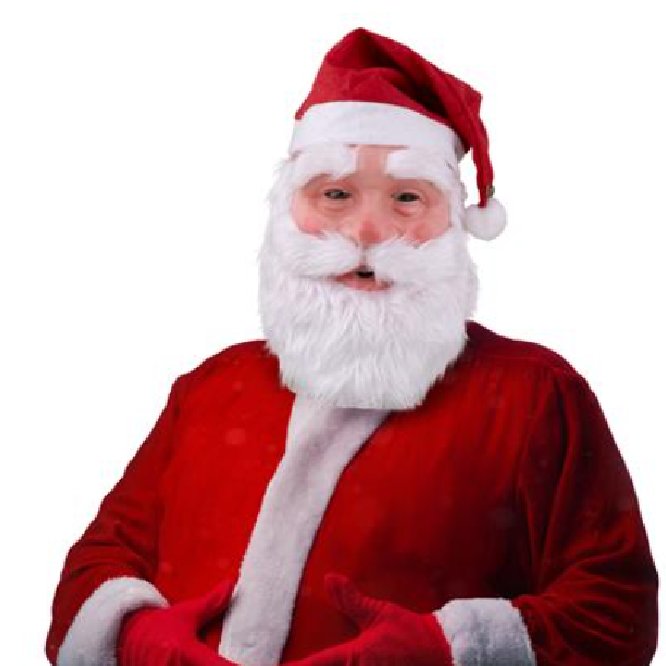 Maske Weihnachtsmann mit M�tze