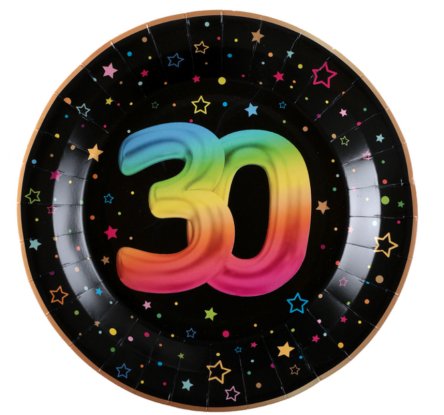 Partyteller zum 30.Geburtstag, NEON