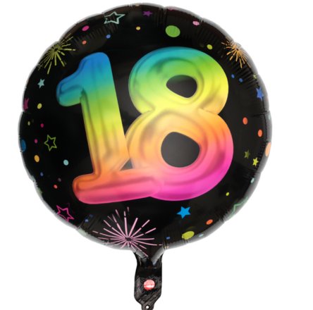 Ballon zum 18.Geburtstag, NEON