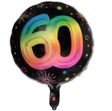 Ballon zum 60.Geburtstag, NEON