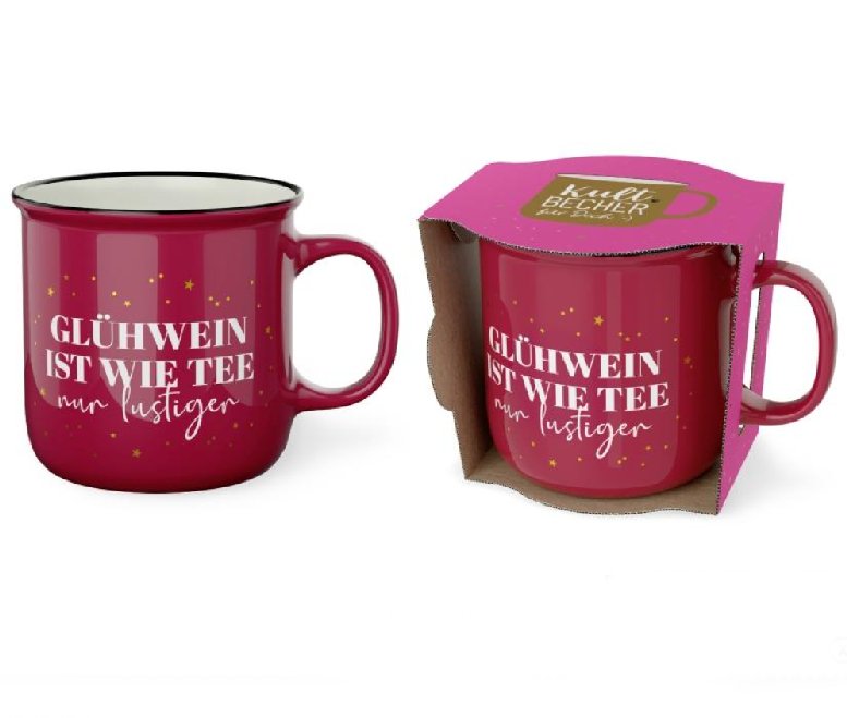 Kaffeebecher Gl�hwein ist wie Tee