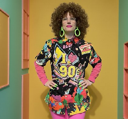 90er Jahre Hemd, bunt, Gr. L