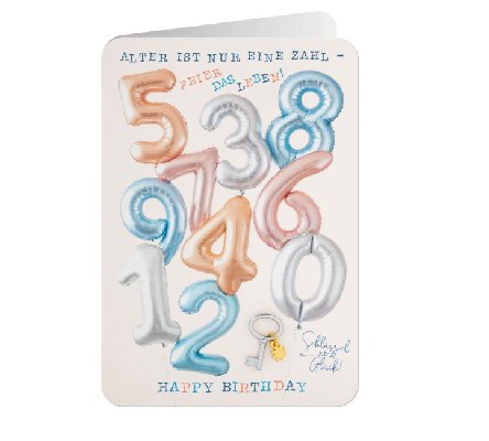 Gl�ckwunschkarte zum Geburtstag