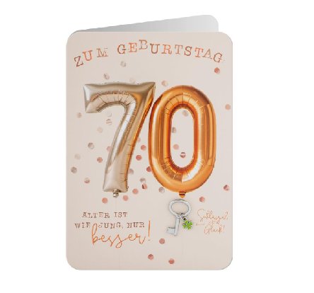 Gl�ckwunschkarte zum 70.Geburtstag