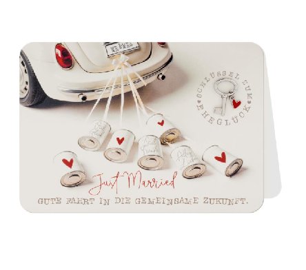 Gl�ckwunschkarte zur Hochzeit