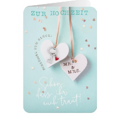 Gl�ckwunschkarte zur Hochzeit