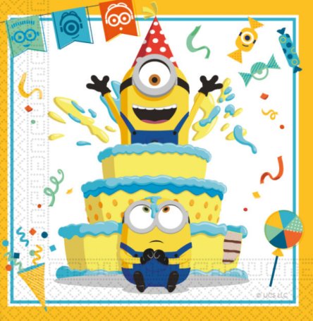 Minions Servietten - the rise of Gru