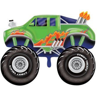 Folienballon Monstertruck, blau