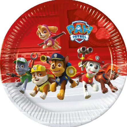 Paw Patrol Teller, 23 cm - Ready for Action