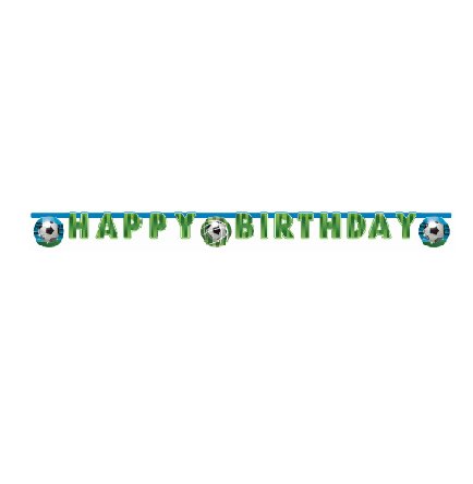 Fuball Happy Birthday Girlande