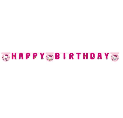 Hello Kitty Happy Birthday Girlande