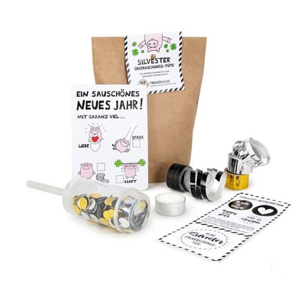 Silvester berraschungstte, 5-tlg.