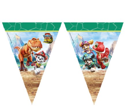Paw Patrol DINO Wimpelkette, 2,3m