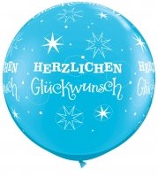 Herzlichen Glckwunsch Riesenballon, blau