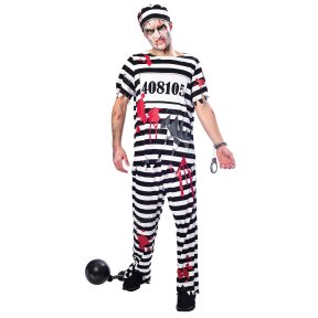 Zombie Hftling Herren Kostm, L