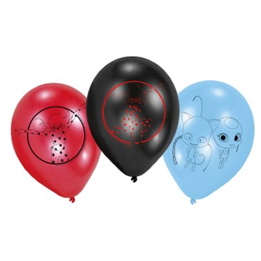 Latexballons Miraculous, 6 Stck