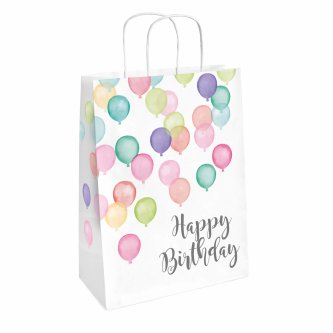 Geschenktaschen Happy Birthday, 2er Set