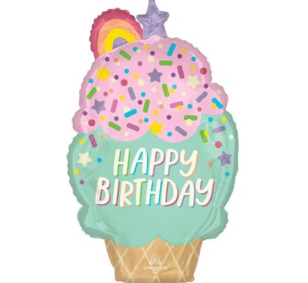 Folienballon Ice Cream Party
