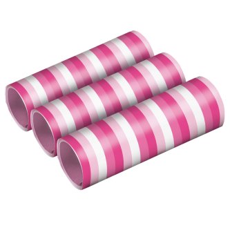 Luftschlangen Pink/Rosa, 3 Rollen