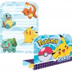 Pokemon Einladungskarten Set