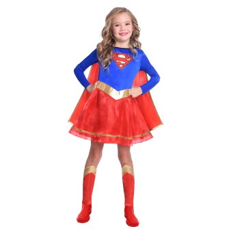 Supergirl Kinder Kostüm, 4-6 Jahre