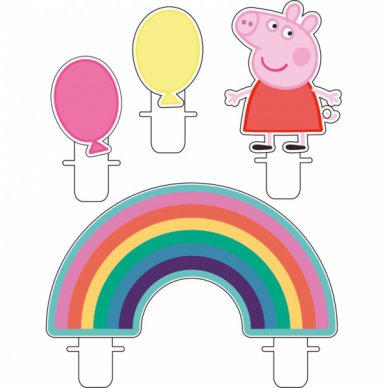 Peppa Pig Kerzenset, 4 Stck