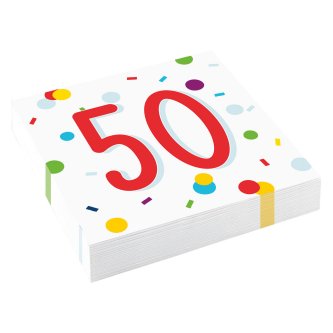 Servietten Zahl 50, 20 Stck