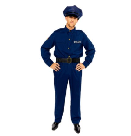 Polizist Kostm fr Erwachsene Gre XL